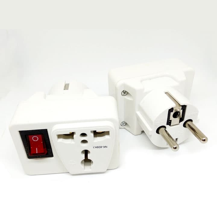 Ổ cắm chân đa năng có công tắc bật tắt nguồn MD-17