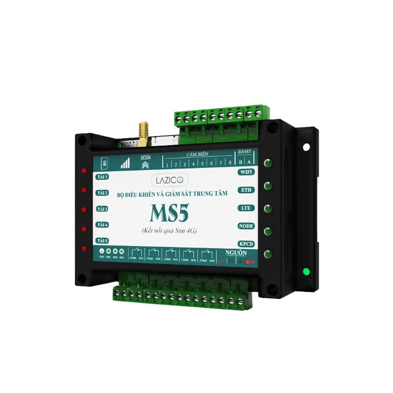 Bộ điều khiển và giám sát trung tâm 4G Lazico MS5