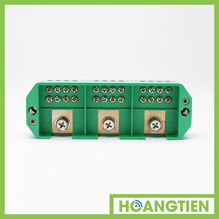 Cầu đấu chia dây điện 3 pha 1 ra 4 FJ6-2H