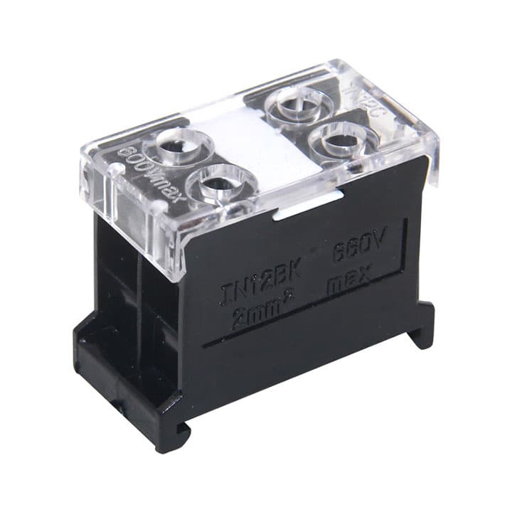 Cầu đấu dây điện 4 cổng 2 đầu IN-12BK