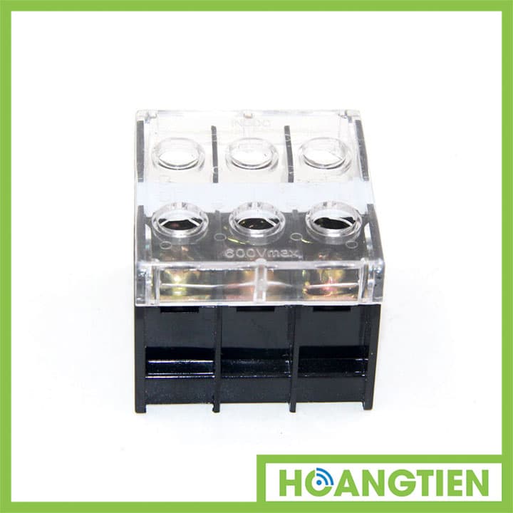 Cầu đấu dây điện 6 cổng 2 đầu IN-30BK