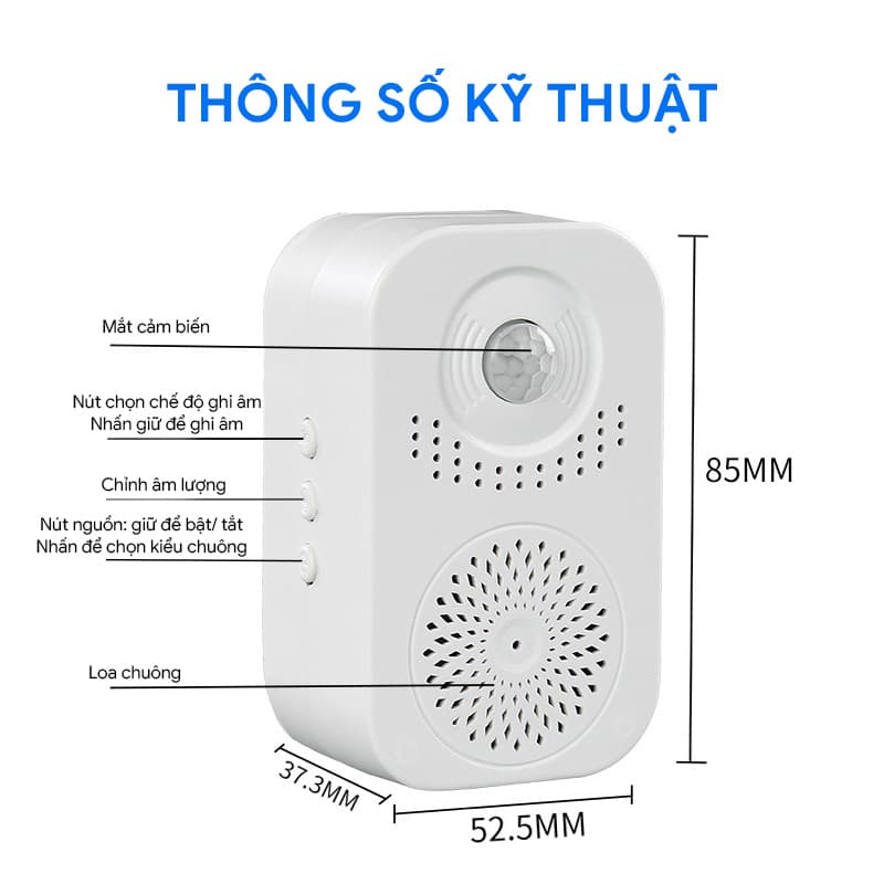 Chuông báo khách cảm ứng WG-102