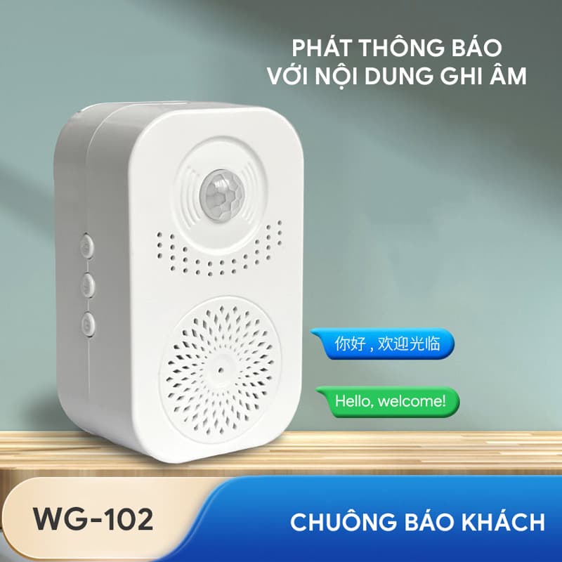 Chuông báo khách cảm ứng WG-102