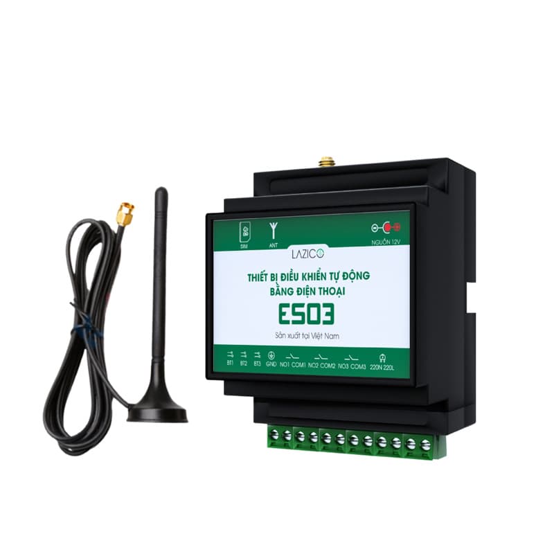 Công tắc điều khiển từ xa qua sim Lazico ES03+