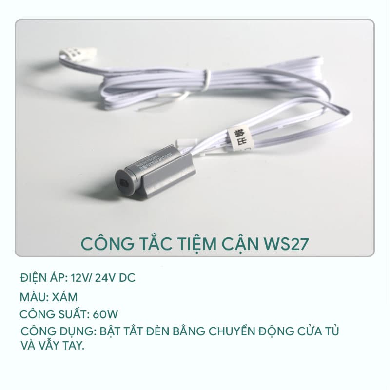 Công tắc cảm biến tủ quần áo, tủ bếp WS27