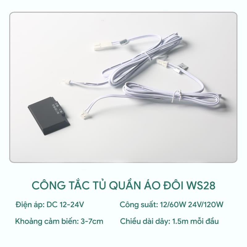 Công tắc cảm biến cửa tủ đôi WS28