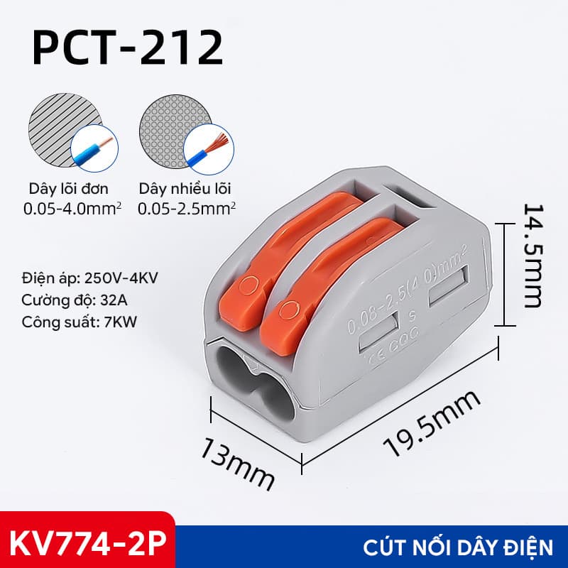 Cút nối dây điện KV774