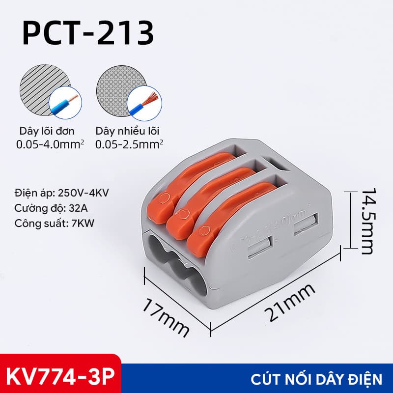Cút nối dây điện KV774