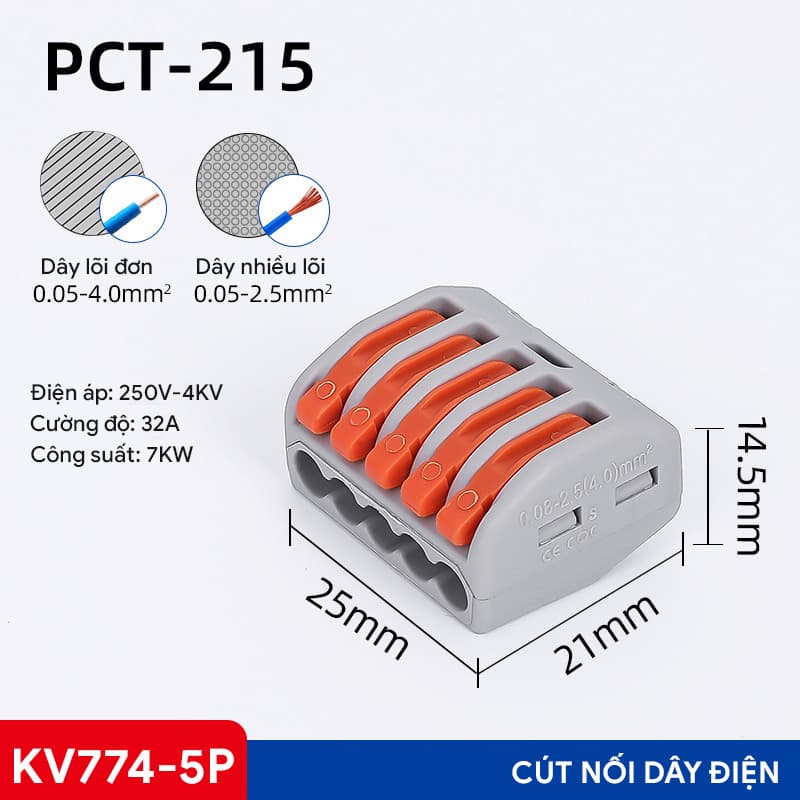 Cút nối dây điện KV774