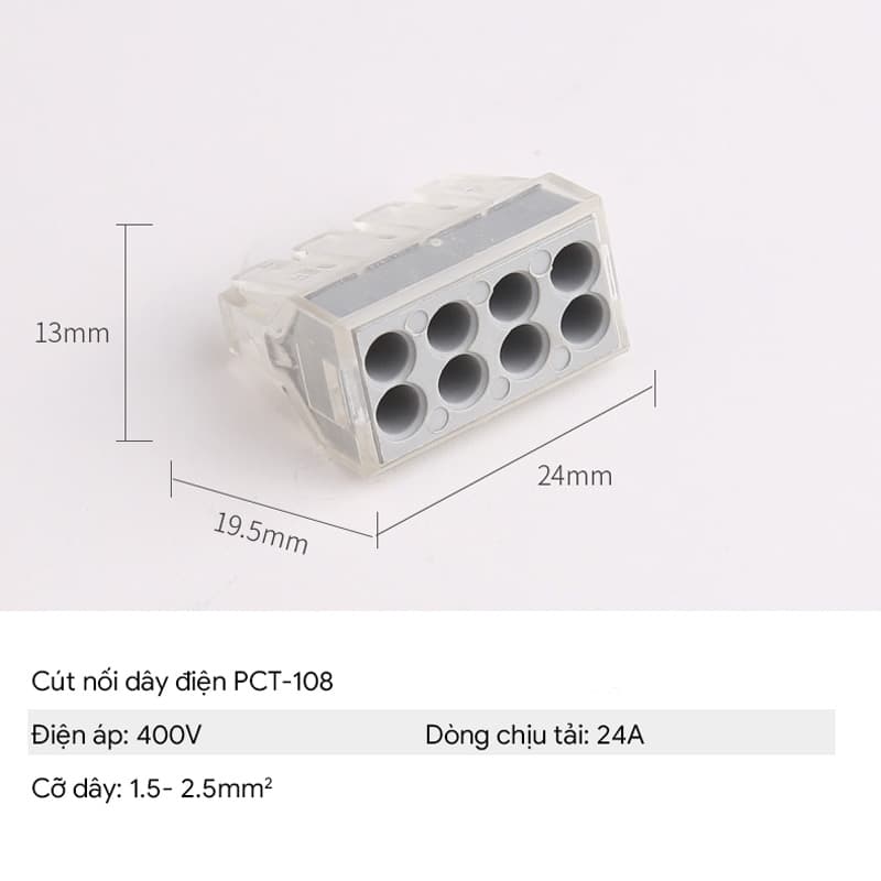 cút nối dây điện PCT-108