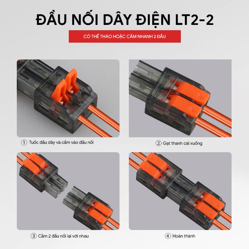 Đầu nối dây điện LT2-2