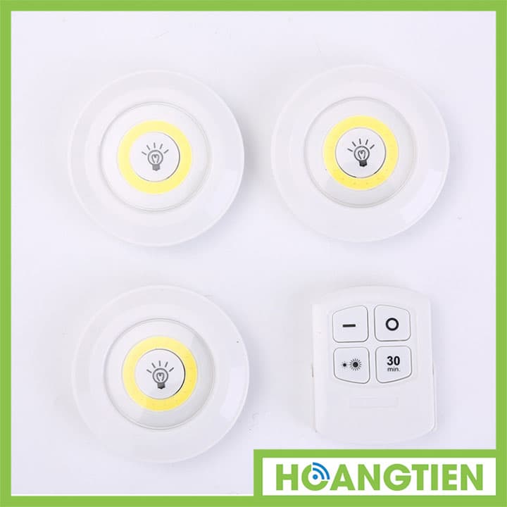 Bộ 3 đèn LED điều khiển từ xa HT-COB1