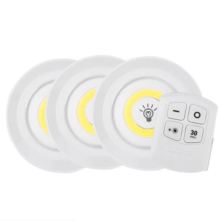 Bộ 3 đèn LED điều khiển từ xa HT-COB1