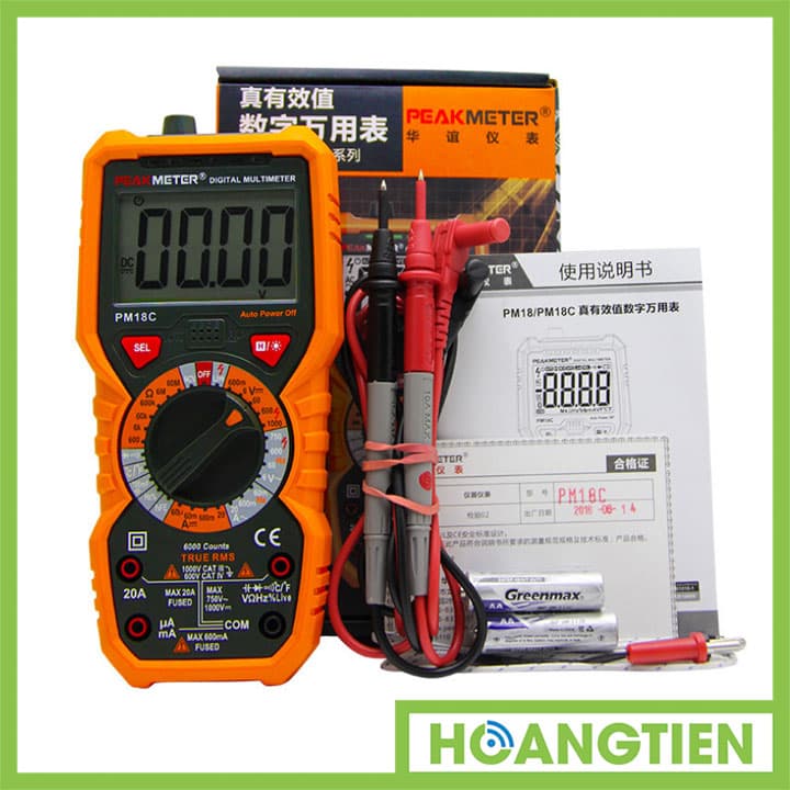 Đồng hồ đo điện đa năng PeakMeter PM18