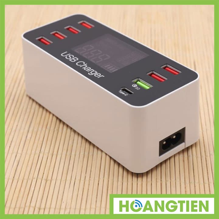 Ổ cắm sạc USB 8 cổng hỗ trợ sạc nhanh QC3.0 A9 Plus