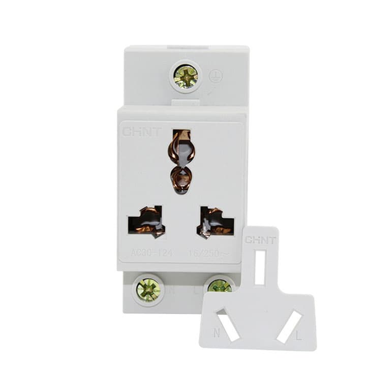 Ổ cắm thanh ray 3 chấu CHINT AC30-124