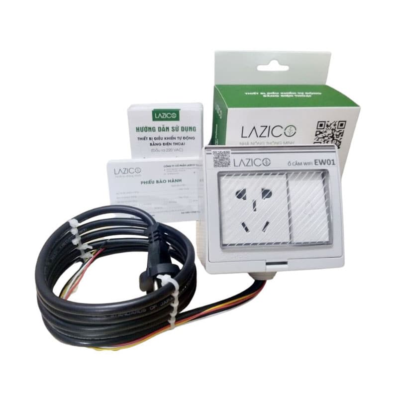 Ổ cắm điều khiển qua wifi Lazico EW01