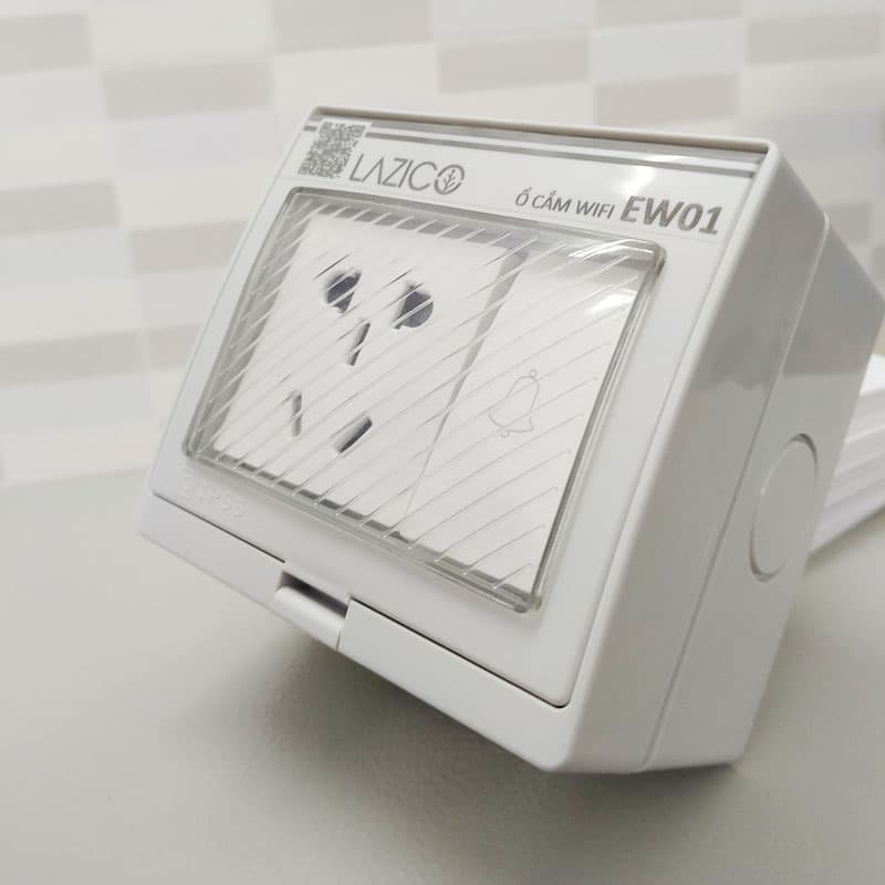 Ổ cắm điều khiển qua wifi Lazico EW01