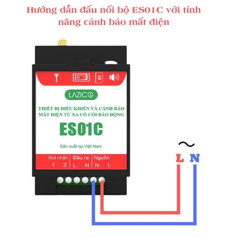 Bộ cảnh báo mất điện Lazico ES01C