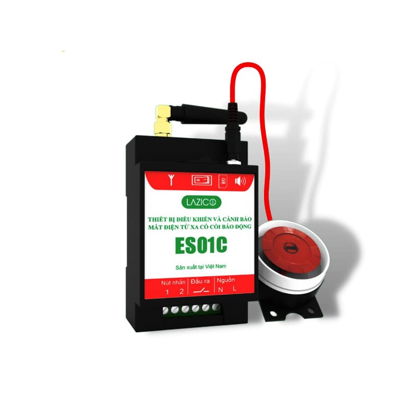 Bộ cảnh báo mất điện Lazico ES01C - Gọi điện thông báo, có còi hú, đầu ra 250W